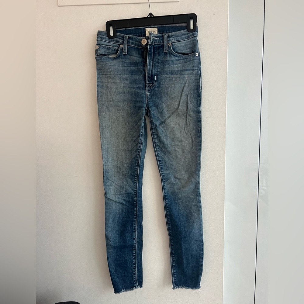 Hudson high rise skinny jeans 25
